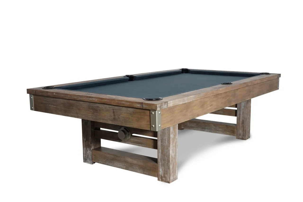 Nixon Bryant Slate Pool Table | Weathered Natural Finish - Trooper ...